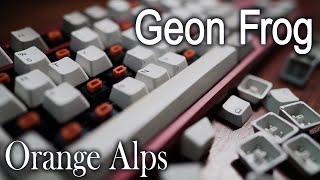 Geon Frog Keyboard  Alps SKCM Orange  IBM 5140  AT101 Keycaps  POM Plate  Typing Sounds [upl. by Yssis]