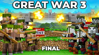 THE GREAT WAR of Villagers and Pillagers  Minecraft Story Part 3 FINAL [upl. by Urbain]