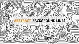 Creating beautiful Abstract Background Lines No plugins Needed in Adobe illustrator [upl. by Azitram]