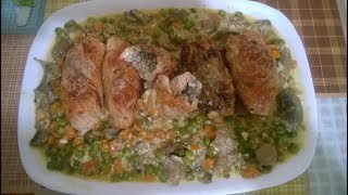 اروع فيلي داند محشي بالحم المفروم بالعربية و الامازيغية filet de dinde farci à la viande hachée [upl. by Milak617]