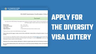 How to Apply for the Diversity Visa Lottery 2025  Step by Step Guide [upl. by Nallaf]