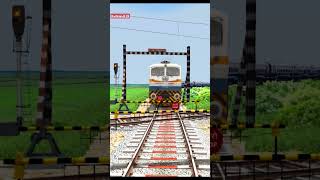 Train Crossing ❌ Branched Railroad Tracks railway train indianrailways [upl. by Adore]