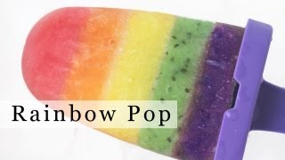 How to Make Rainbow Popsicle Fruit Ice Pop DIY Rainbow Treats [upl. by Assiram]