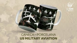 Caneca de Porcelana US MILITARY AVIATION [upl. by Gilboa491]