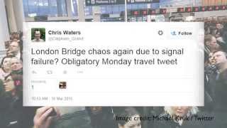 Angry London Bridge commuters tweet their frustration [upl. by Lihkin987]