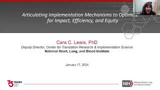 Seminar Series Articulating Implementation Mechanisms to Optimize for Impact Efficiency amp Equity [upl. by Einoj55]