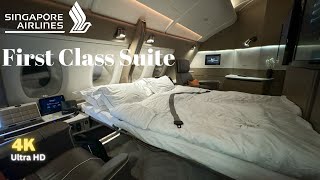 World Best First Class Singapore Airlines First Class Suite on A380 with Double Bed [upl. by Carpio982]