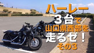 45 ハーレーダビッドソン ３台で山口県西部を走るゼ！その３ [upl. by Aramat]