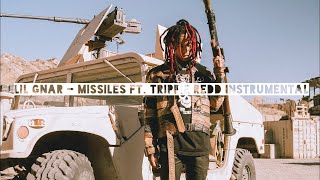 Lil Gnar ft Trippie Redd  Missiles Instrumental [upl. by Aneev]