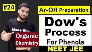 Phenol Preparation  Dows ProcessIndustrial Method  with Mechanism  L24  NEET JEE AIIMS [upl. by Ackley]