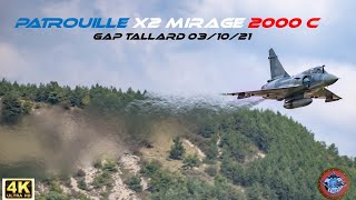 Démo 2 Mirage 2000C C Meeting de Gap Tallard 04 Oct 21 [upl. by Morrill942]