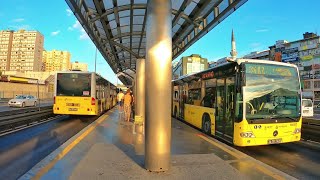 İstanbul Metrobus Line 34AS 34BZ 34G  Metro İstanbul 4K [upl. by Sheng]