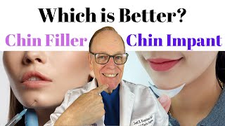 Chin Filler or Chin Implant  Plastic Surgeons Insight [upl. by Ogg]