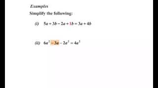 Year 11 and 12 General Maths  Algebraic Expressions Addition and Subtraction [upl. by Jew120]