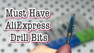 AliExpress Nail Haul ✨Beginner EFile Drill Bits [upl. by Annanhoj711]