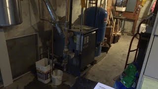 gas boiler leaking water fixed glycol replaced [upl. by Ahsikrats231]