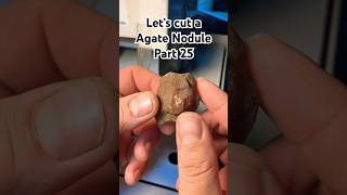 Let’s cut a Agate Nodule part25  it’s a weird one 🫨 [upl. by Alyad]