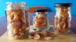 Candied Ginger Recipe [upl. by Ahtnicaj]