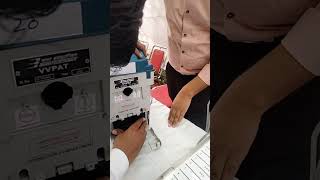 How to insert and remove battery from VVPAT physicsfun [upl. by Levania]