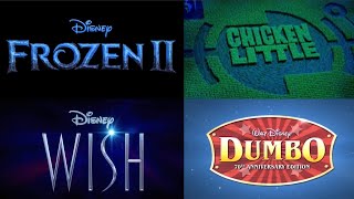 All the Logos from Walt Disney Animation Studios Trailers 19372023 last day of Disney100 in 2023 [upl. by Sandry]