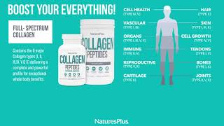 NaturesPlus Collagen Peptides 6 types of collagen [upl. by Frank]