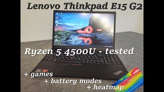 Lenovo Thinkpad E15 G2  Ryzen 5 4500U  16 GB  ReviewTest [upl. by Papp]