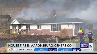 House fire in Aaronsburg displaces Amish familyno injuries [upl. by Egerton]