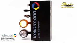 Kellermann Display Bullet 1000 PL White Blinker  Positionslicht schwarz von Parts World AG [upl. by Lucille]