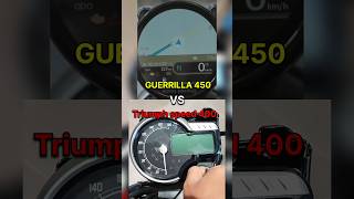 GUERRILLA 450 VS TRIUMPH SPEED 400 INSTRUMENT CONSOLE  Guerrilla 450 instrument console  shorts [upl. by Bat945]