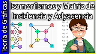 Isomorfismos y Matriz de Incidencia y Adyacencia  Definición y Ejemplos  Teoría de Gráficas 2 [upl. by Novaat]