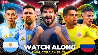 Argentina v Colombia  Copa America Final 2024 LIVE Reactions amp Watchalong [upl. by Gaudette]