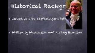 APUSH Review George Washingtons Farewell Address [upl. by Ahsimet719]