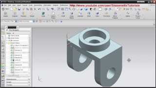 Siemens Nx CAD Basic Modeling Training Tutorial for Beginner  1  UG NX [upl. by Yllehs]