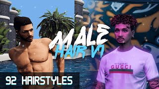 X Studios Male Hairstyle Pack v1  GTA V FiveM Clothing [upl. by Ahrat897]