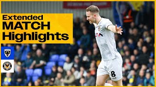 Extended Match Highlights  AFC Wimbledon v Newport County [upl. by Llehcal]