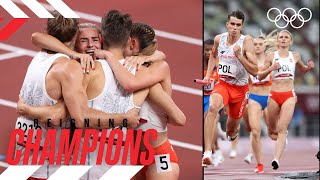 Polands Epic Victory in the Tokyo 2020 4X400 Mixed Relay🥇 [upl. by Eibloc361]