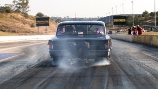 200mph wheelie MR 105 Blown Chevy Nova [upl. by Iyre]