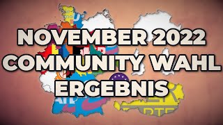 COMMUNITY WAHL NOVEMBER 2022  ERGEBNIS [upl. by Othelia]