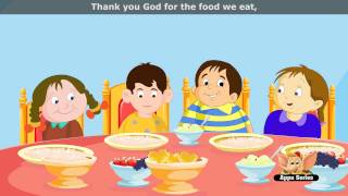 Thank you God  Nursery Rhyme with Lyrics HD [upl. by Ydnic]