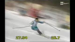 Alberto Tomba wins slalom Oppdal 1988 [upl. by Aseretairam677]