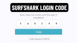 How to Get SurfShark Login Code  SURFSHARK VPN [upl. by Annais]