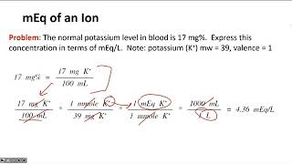 Live Classroom  Electrolyte Solutions  Milliequivalents amp Millimoles [upl. by Frohne]