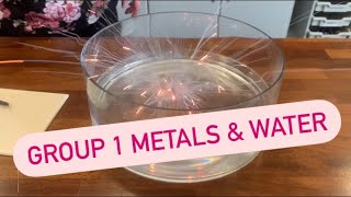 Group 1 metals with water [upl. by Chud]