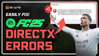 How to Fix EA FC 25 DirectX Errors  DirectX Function FailedGraphics Driver Crashed SOLVED [upl. by Araec]