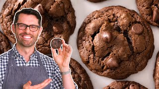 Super Easy Double Chocolate Chip Cookies Recipe [upl. by Nivlak910]