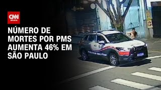 Número de mortes por PMs aumenta 46 em São Paulo  CNN 360º [upl. by Yerg]