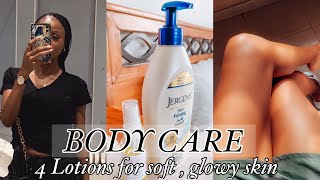 4 Affordable Body Lotions for Soft  Glowy Skin  All Skin Types  stives vaseline jergens e45 [upl. by Ricca]