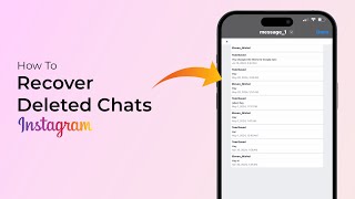 How To Recover Deleted Chats on Instagram [upl. by Nirihs]