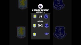 PREMIER LEAGUE PREDICTIONS MATCHDAY 4 shorts football soccer tips prediction scorevideo [upl. by Simpkins467]