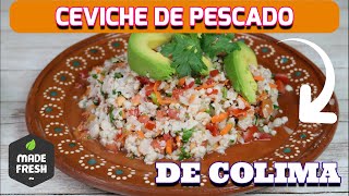 CEVICHE DE PESCADO ESTILO COLIMA  COCINA Y MAS CON ARMIDA [upl. by Airot]